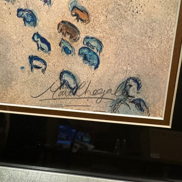1977 Marc Chagall Lithograph Hand Signed by the artist. - Picture 4 of 7